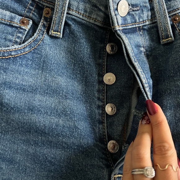 Levi's Denim Ribcage Straight Ankle - 27 - Picture 7 of 10